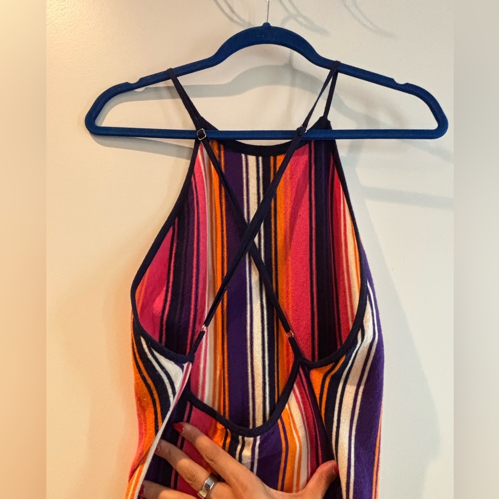 Vici Pink and Orange Backless Dress